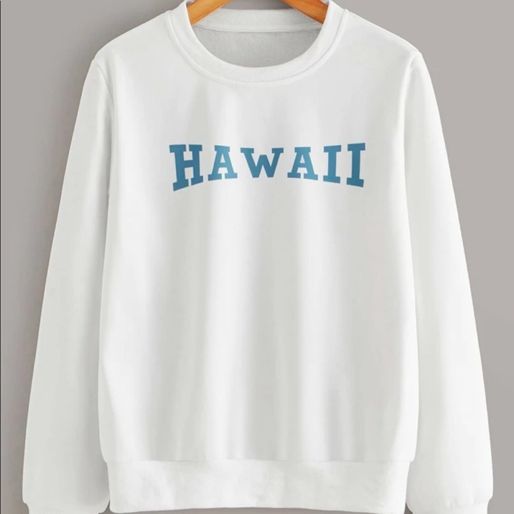 White Hawaii sweatshirt